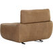 Paget Camel Leather Glider Lounge Chair